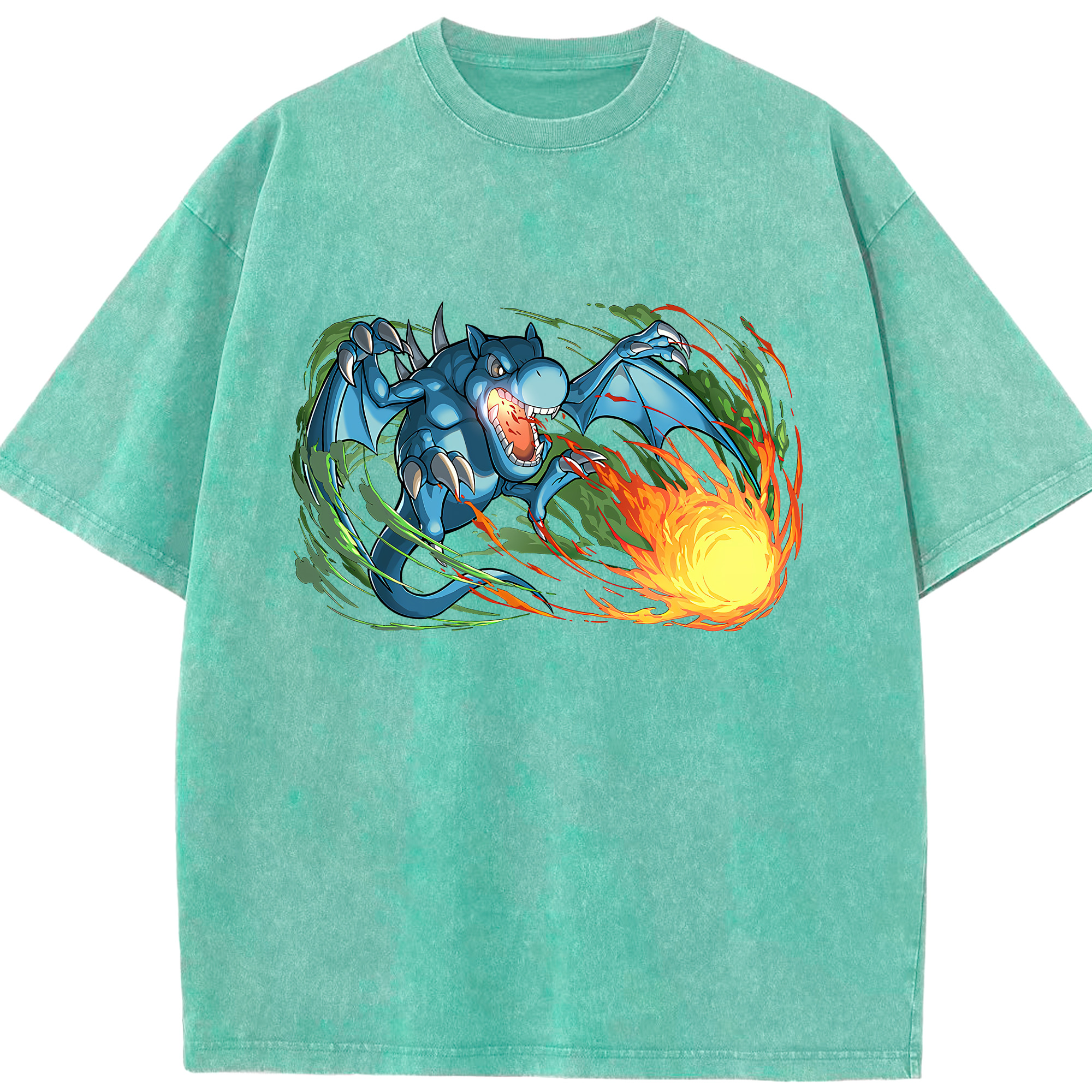 （画像用） 遊☆戯☆王 Yu-Gi-Oh! 綿100% ヴィンテージ風 半袖Tシャツ（フロントプリント）
